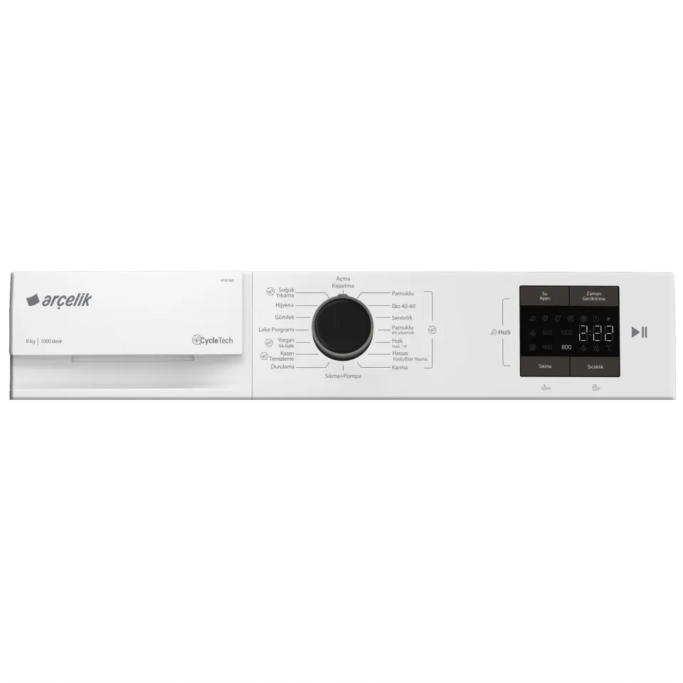 ARÇELİK 8100 MX 8 Kg Çamaşır Makinesi 457100000035